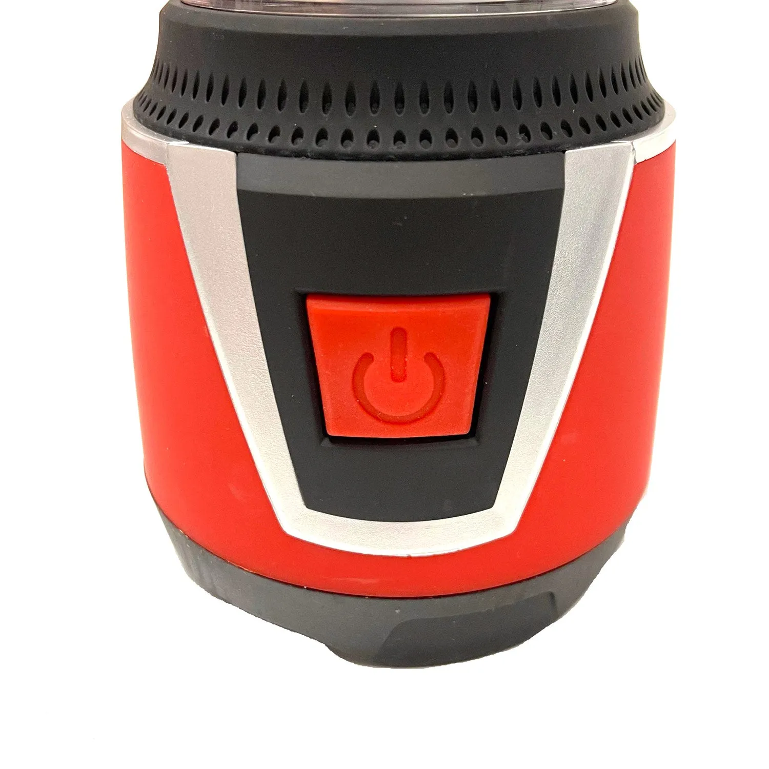 Mighty Power 3D LED Camping Lantern With Rubber Base, Red-Black, 750 Lumens