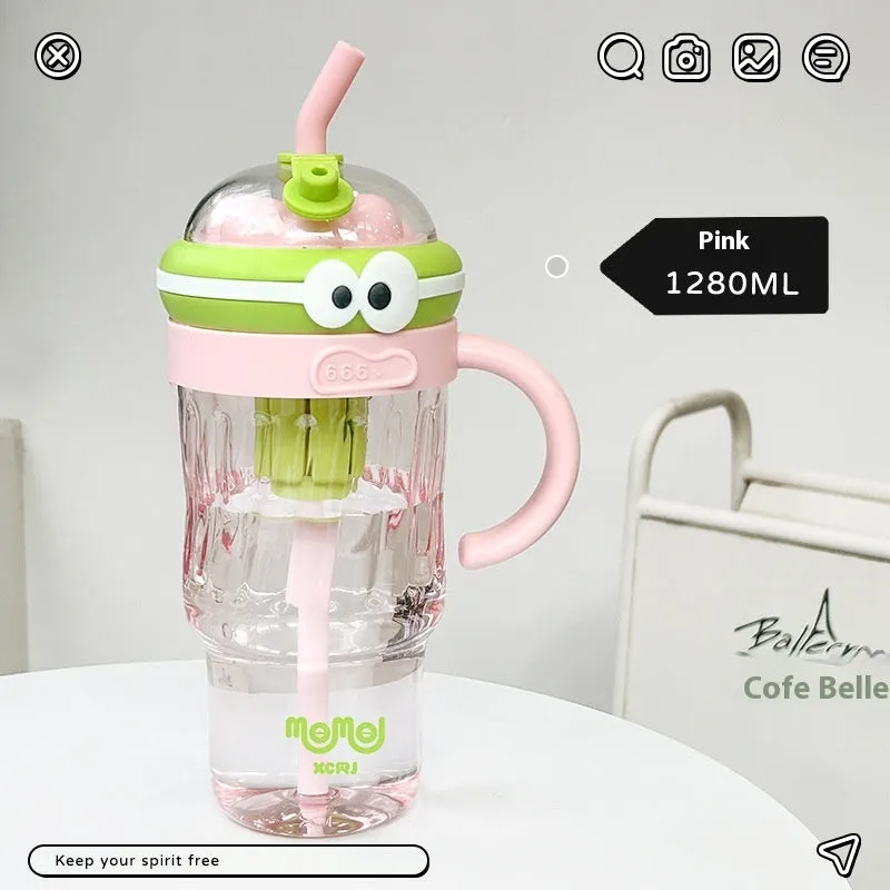 Minimalist Water Cup Straw Large Capacity Large Ice Cup