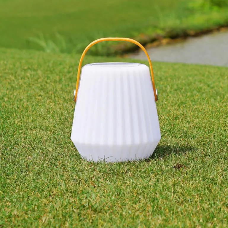 Modern Waterproof Portable Basket Bluetooth Audio PE USB Outdoor Light