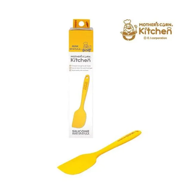 Mother's Corn Silicone Cutting Board Yellow   Mini Spatula