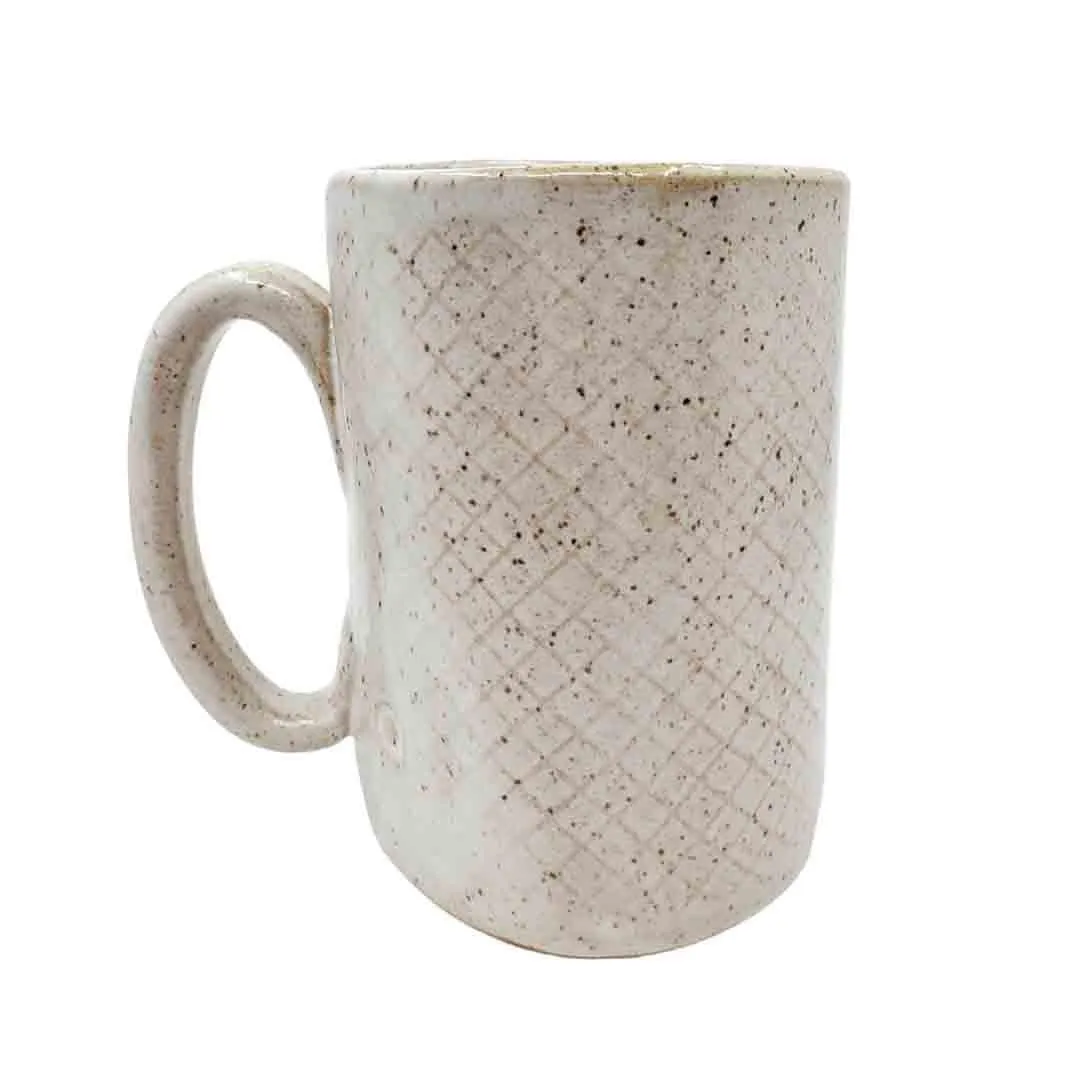 Mug - 16oz - Goldfinch Patterned Ceramic Mug (A or B) by White Squirrel Clayworks