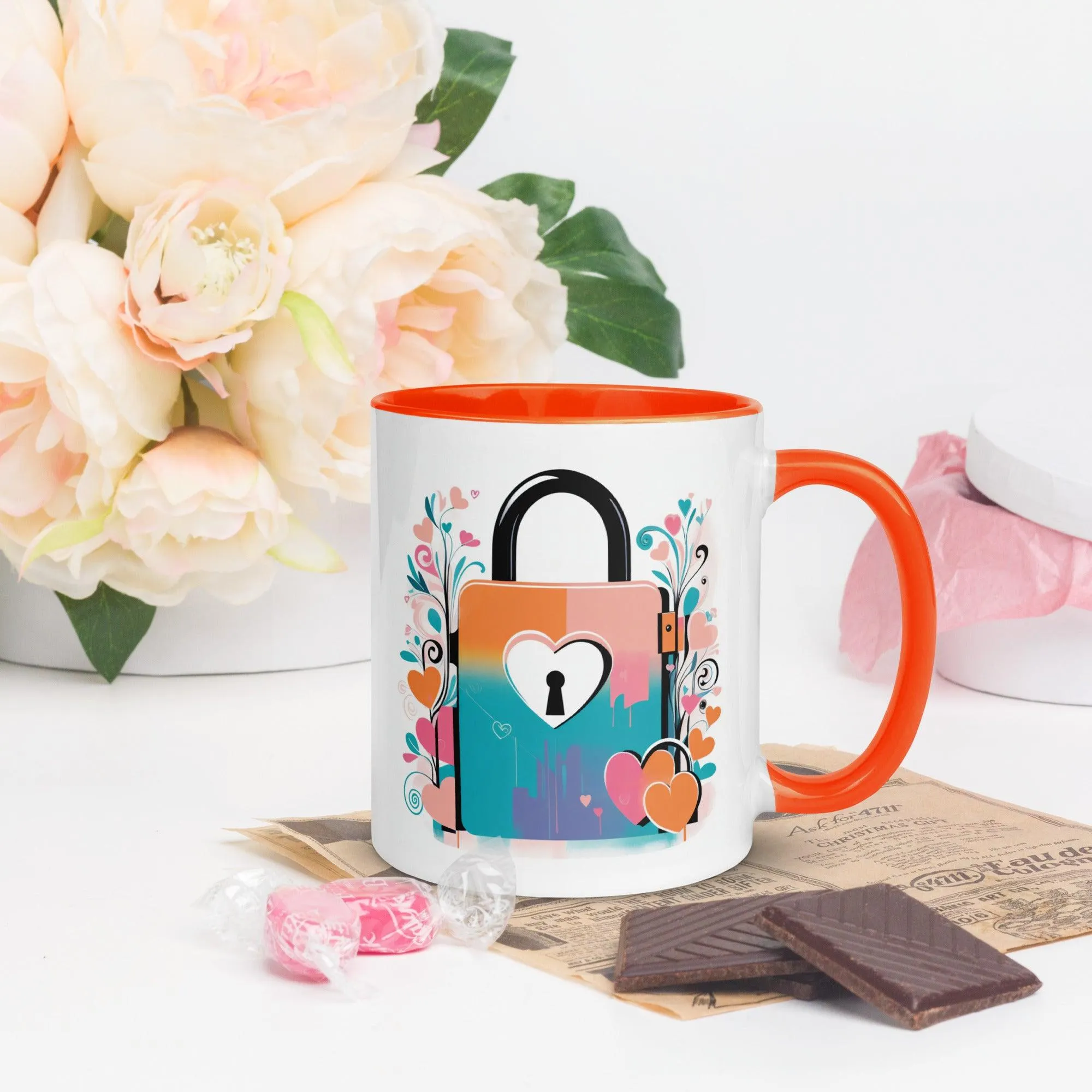 Mug with Color Inside Locked on You