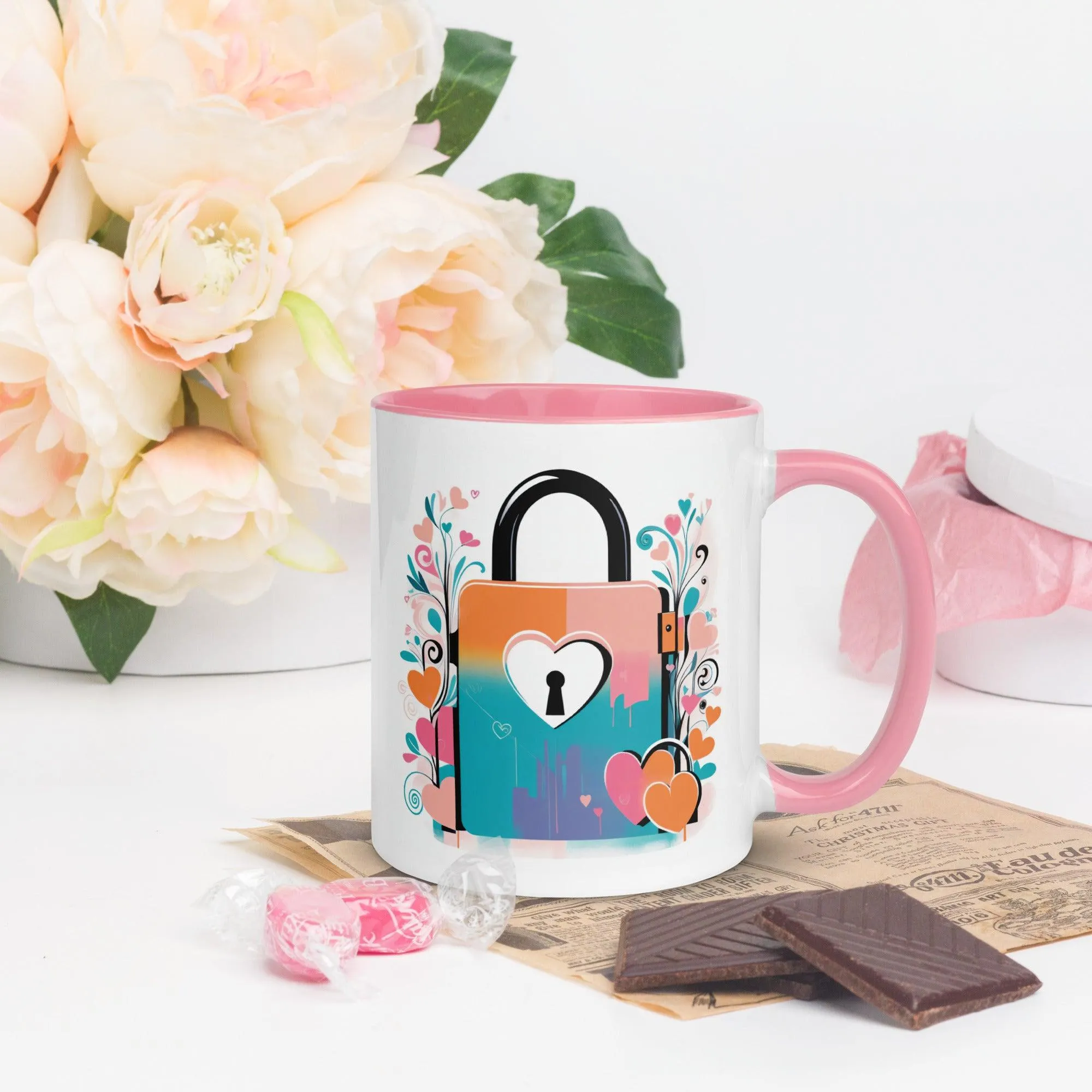 Mug with Color Inside Locked on You