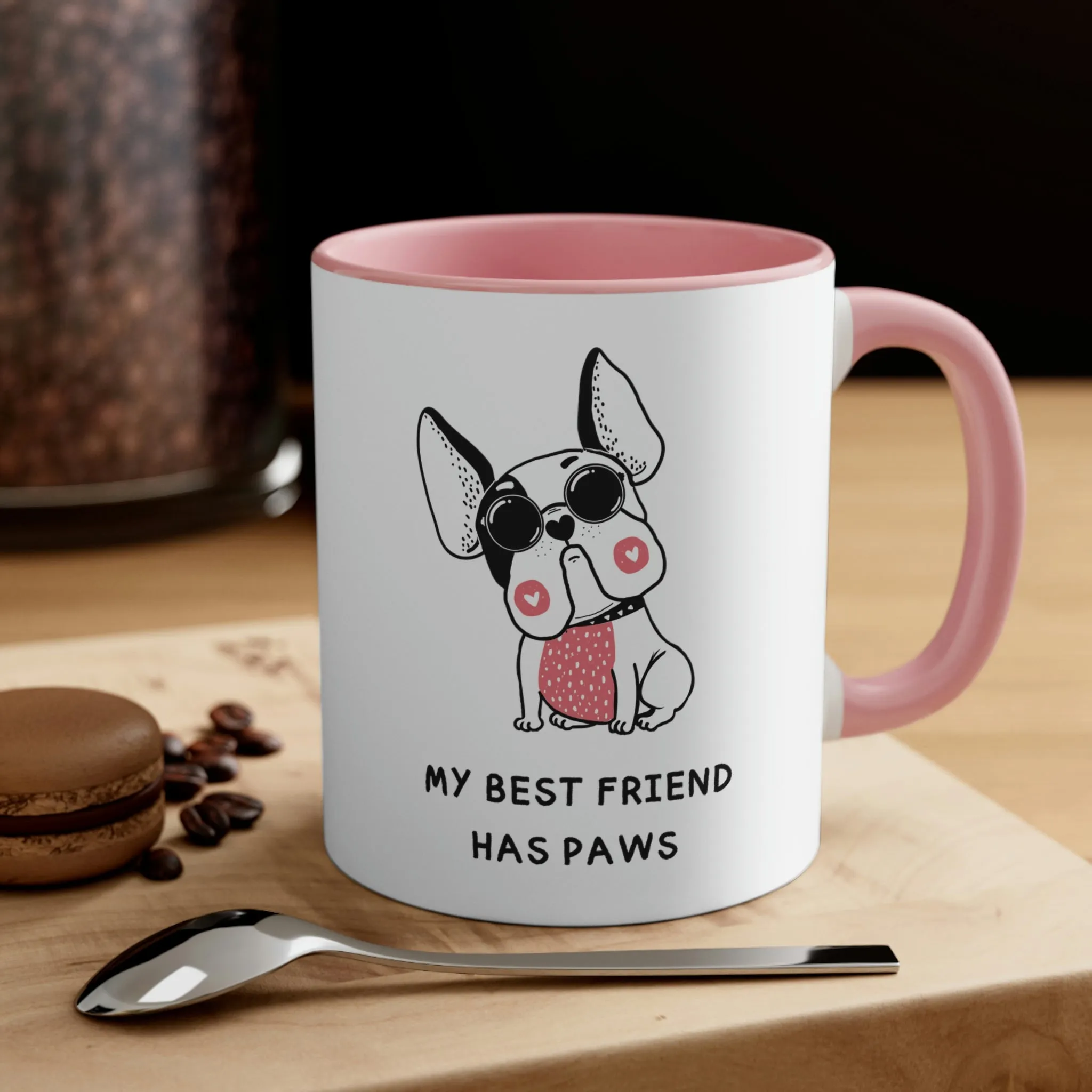 My Bestfriend Has Paws POD Accent Coffee Mug, 11oz