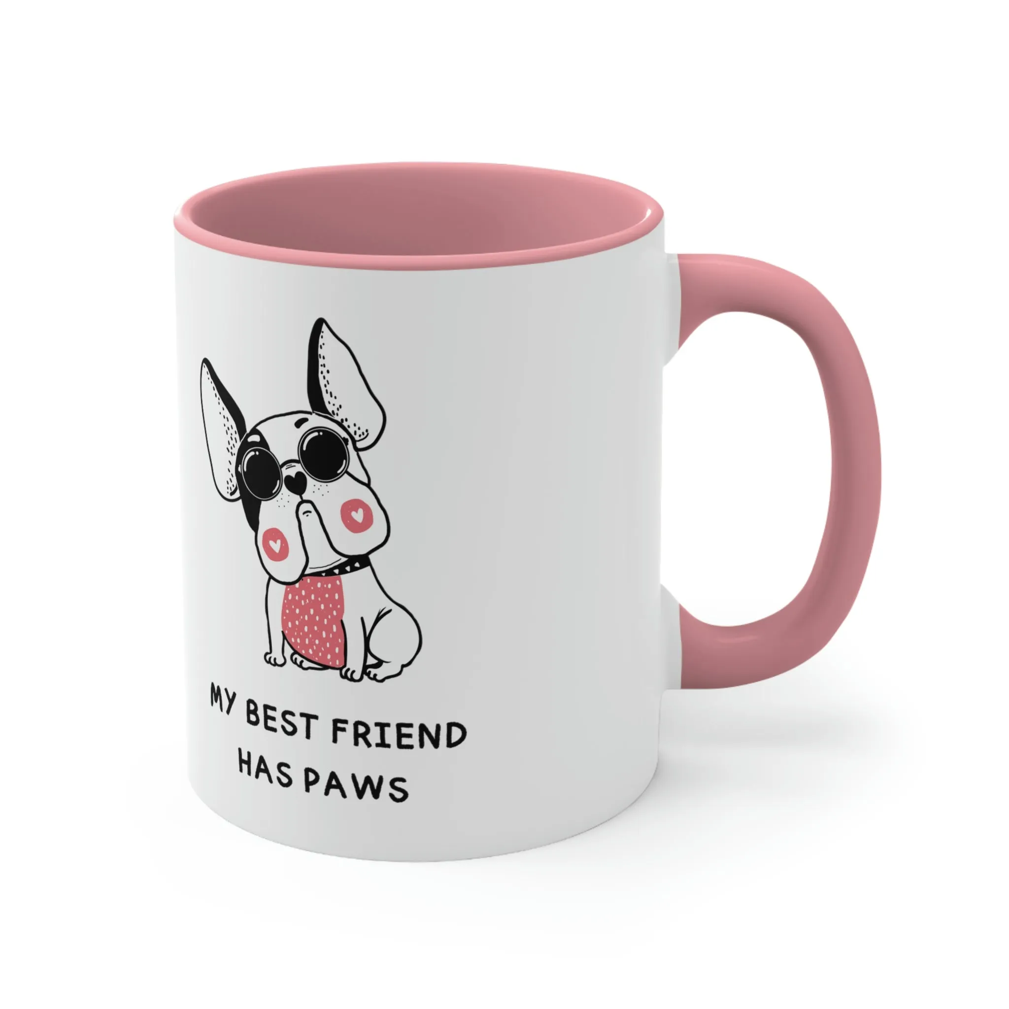 My Bestfriend Has Paws POD Accent Coffee Mug, 11oz