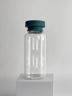 NAAL pure green glass water bottle