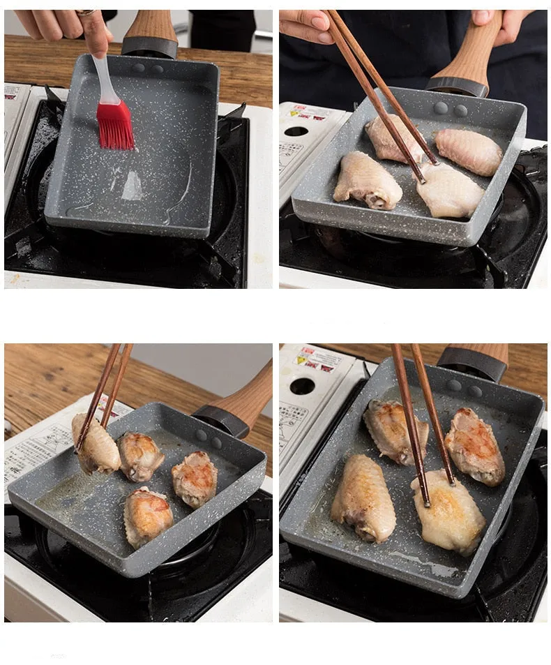 Non-stick Pan Fry Pan Pancake Kitchen Pot Use for Gas Cooker Pan