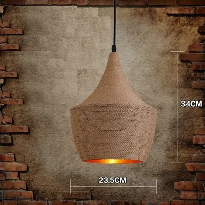 Nordic Modern Pendant Lights Kitchen Lamp Vintage Loft Ceiling Kitchen Island Hanglamp Dining Room Rope Hanging Light Fixture