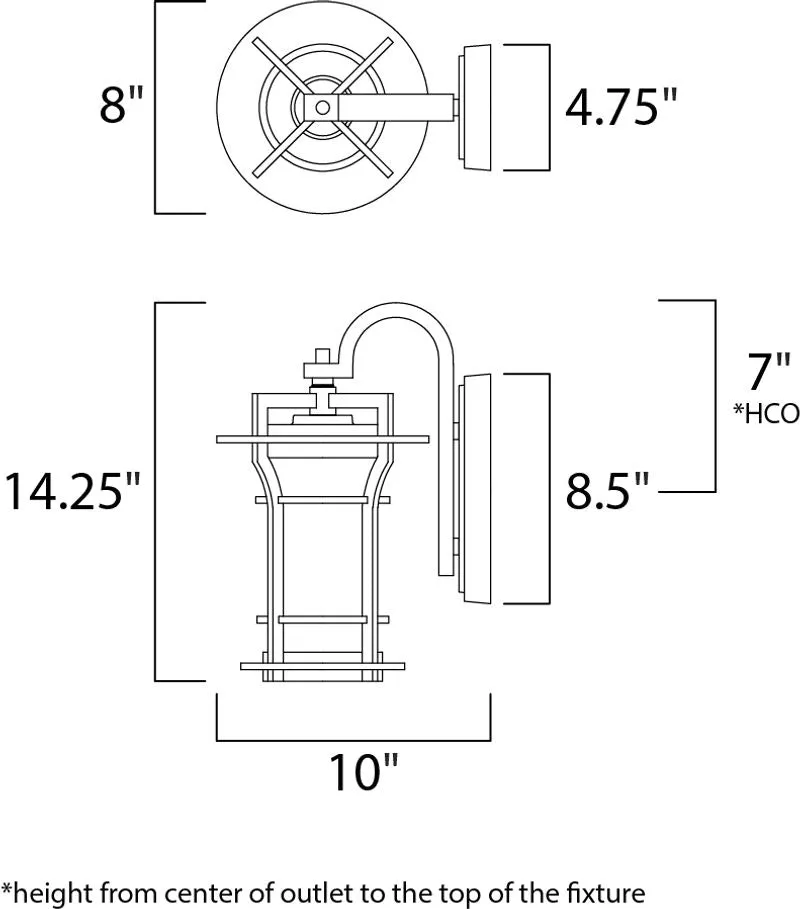 Oakville E26 Outdoor Wall Sconce