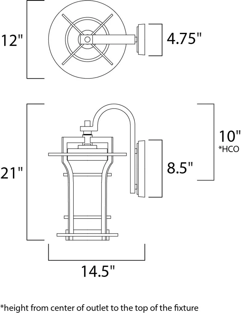 Oakville E26 Outdoor Wall Sconce