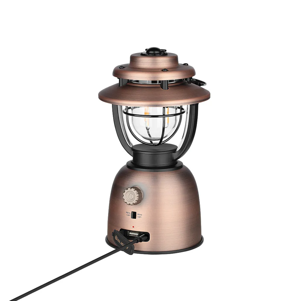 Olight Olantern Stretch Camping Light with Height Adjustable Light Head - Vintage Copper