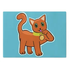 Orange Kitty Cutting Board