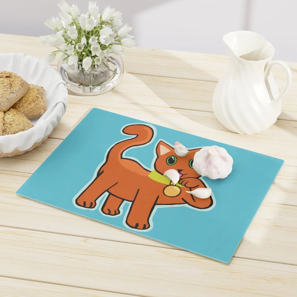 Orange Kitty Cutting Board