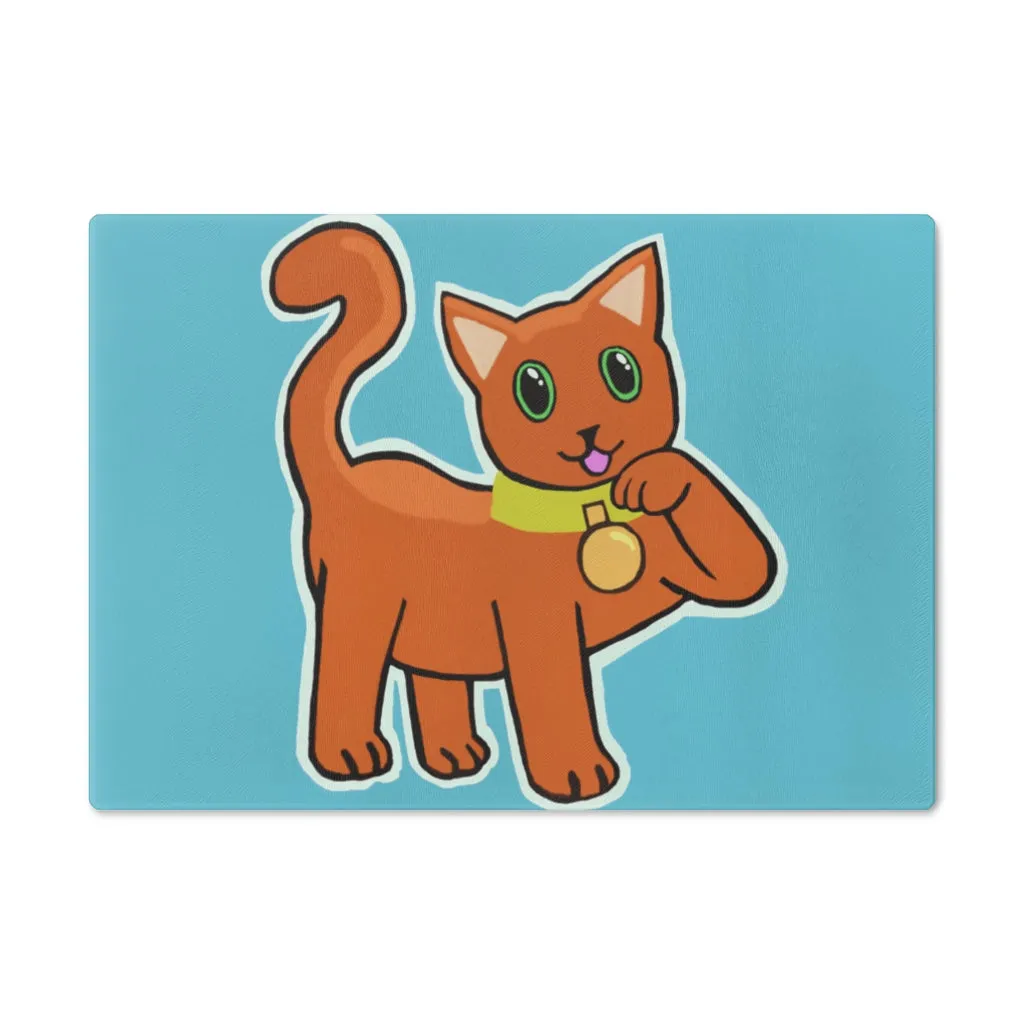 Orange Kitty Cutting Board