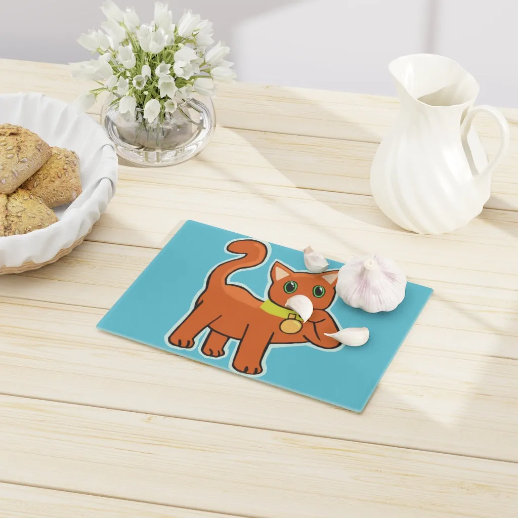 Orange Kitty Cutting Board