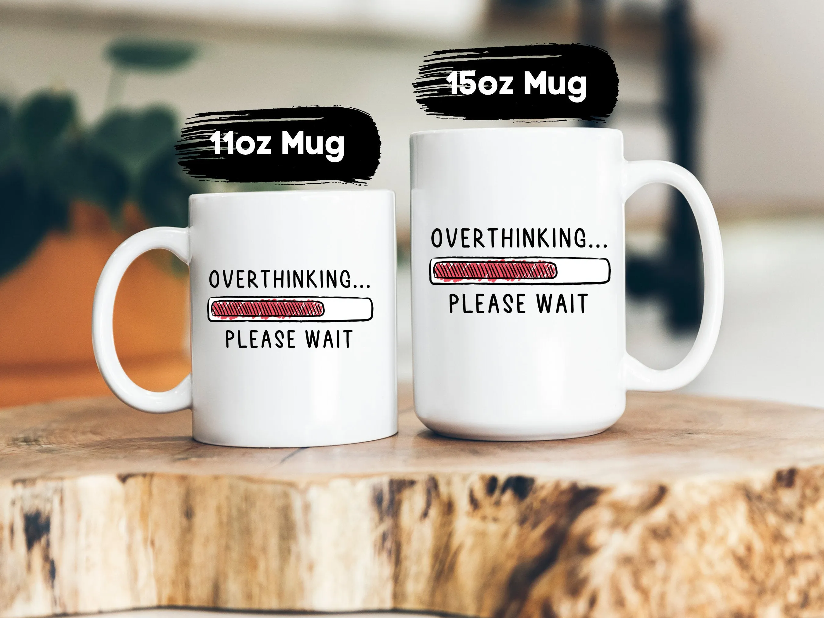 Overthinking Mug Funny Introvert Coffee Cup Mental Health