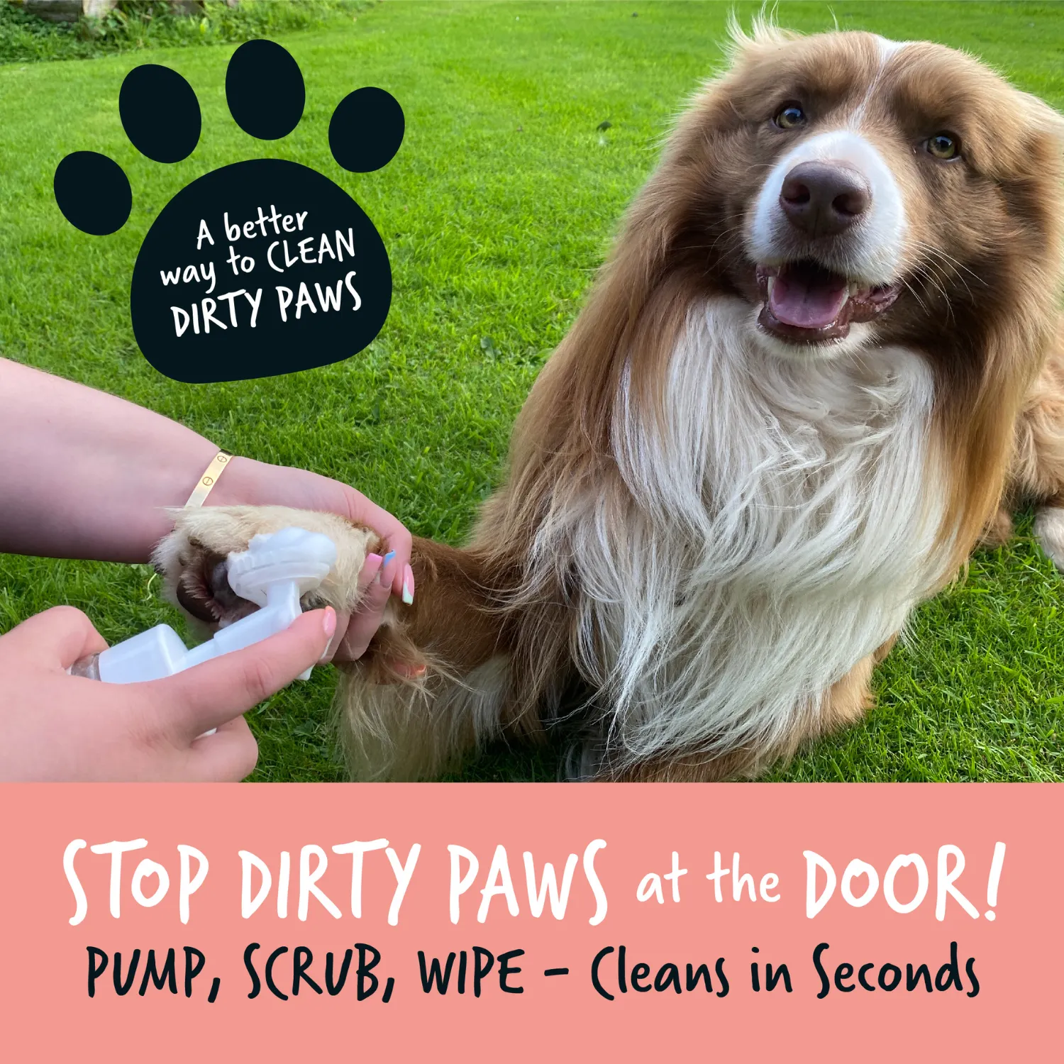 Papaya & Coconut No Rinse Paw Cleaner for Dogs & Cats