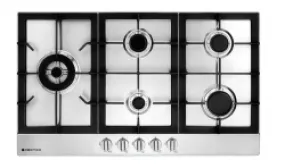 Parmco 900mm Hob S/S - 4gas wok