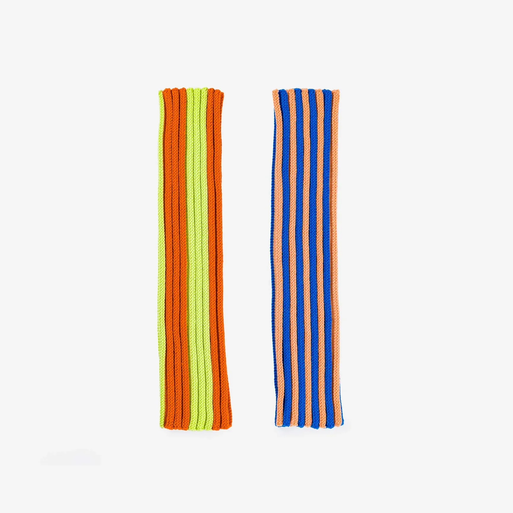 Peach Cobalt Super Stripe Bottle Sleeve Set