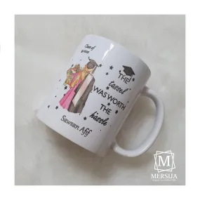 Personalised 'The Tassel was Worth the Hassle' Graduation Mug