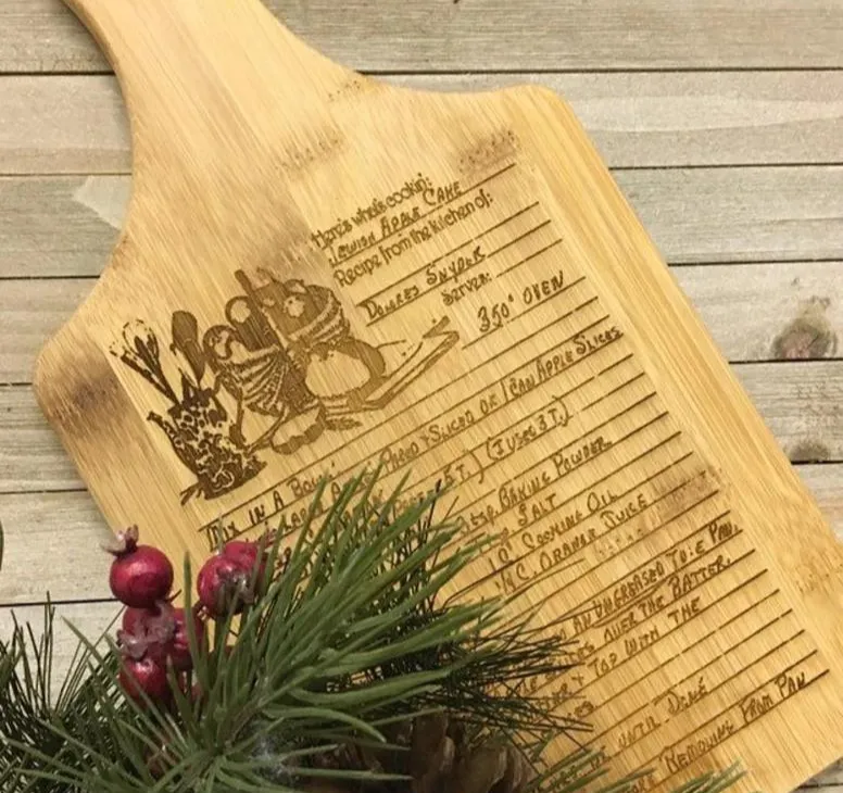 Personalized Recipe Cutting Board