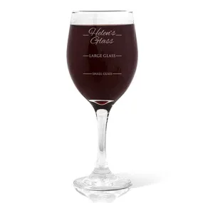 Person's Design Wine 410ml Glass