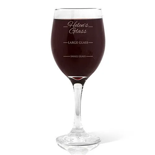 Person's Design Wine 410ml Glass