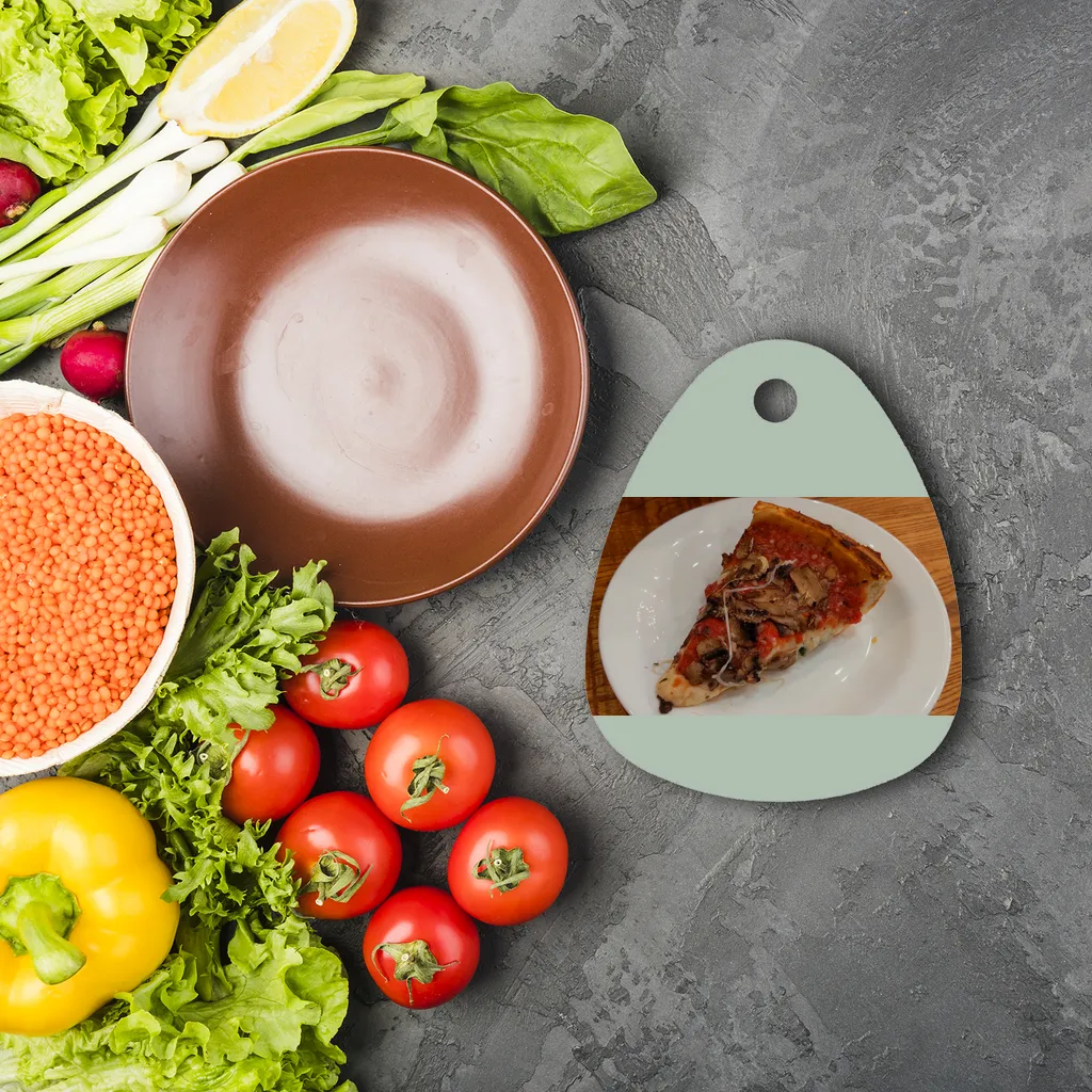 PizzaonPlate Sublimation Glass Cutting Board