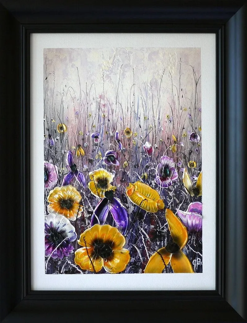 Purple And Gold Original by Robert Cox SOLD