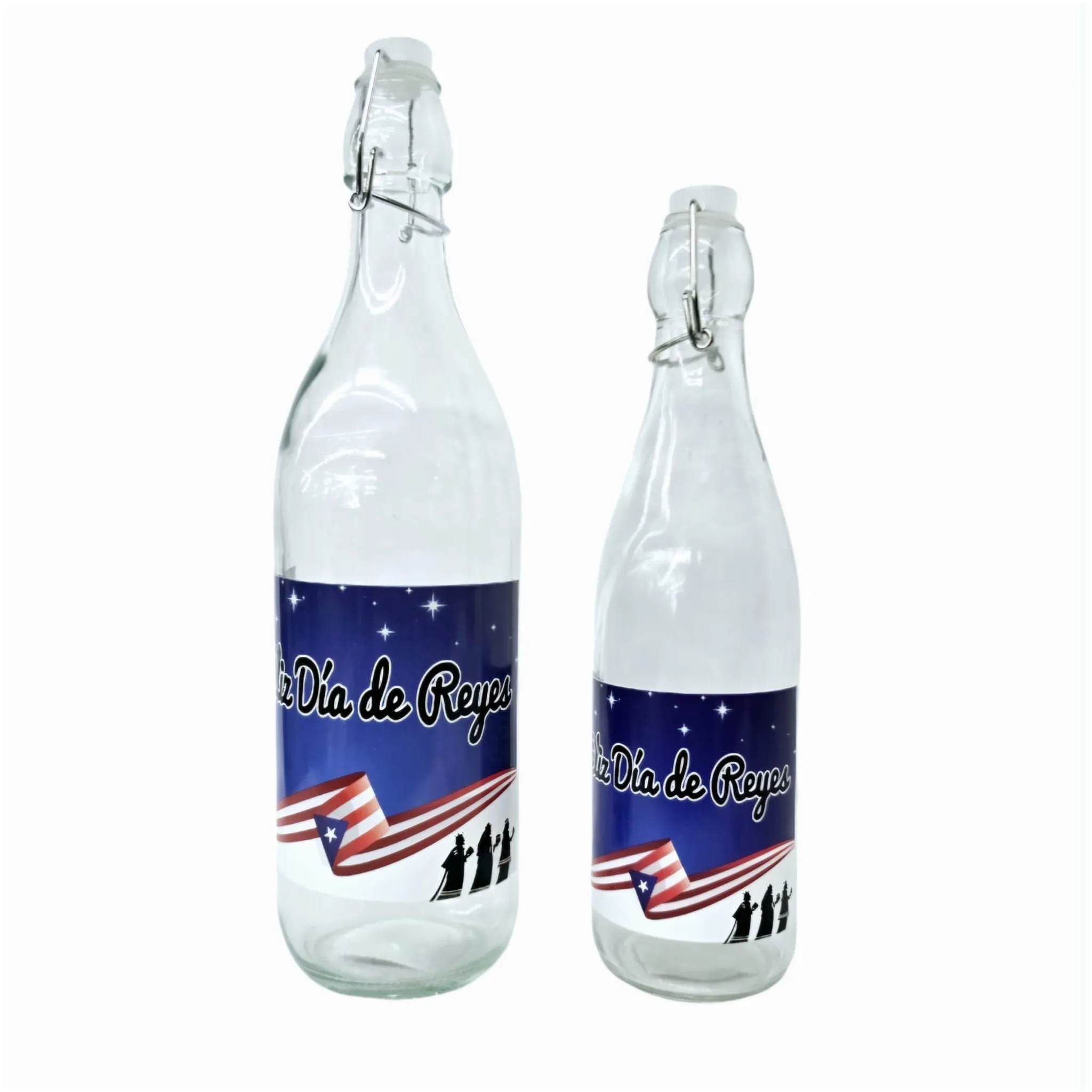 "Feliz Día de Reyes" - Coquito Bottles