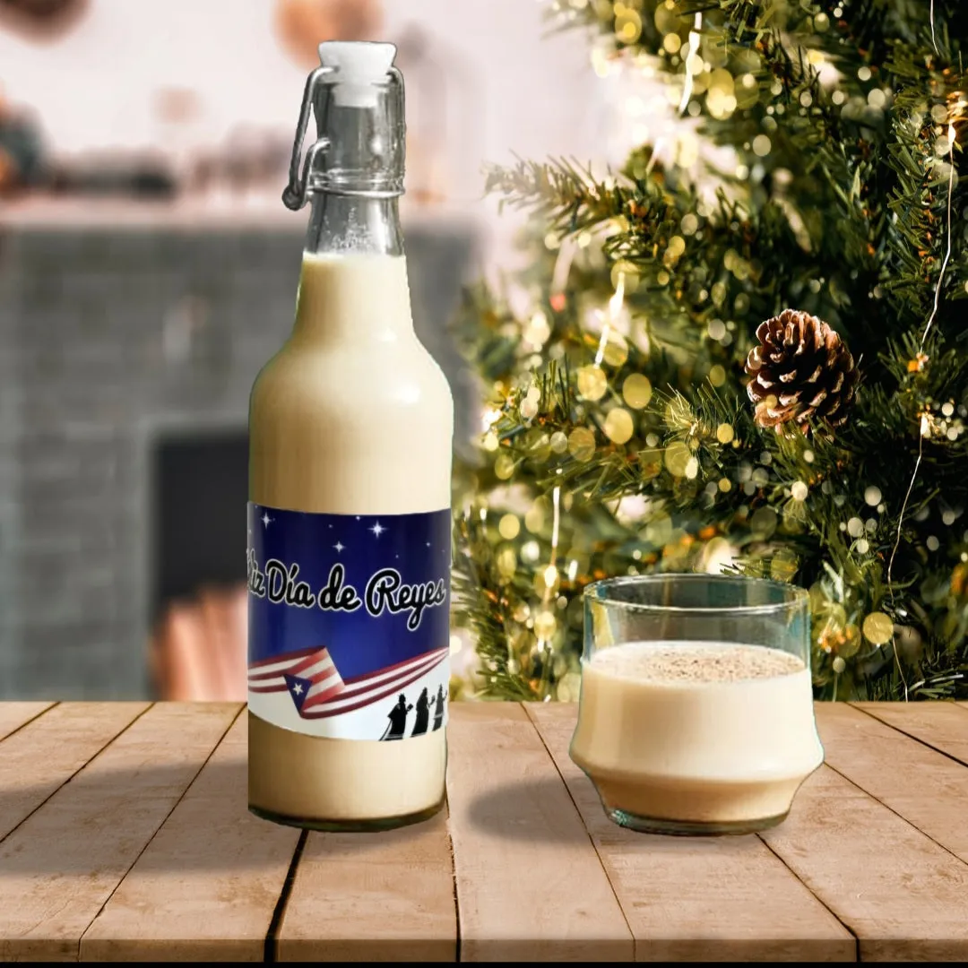 "Feliz Día de Reyes" - Coquito Bottles