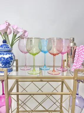 Rainbow Wine Glass