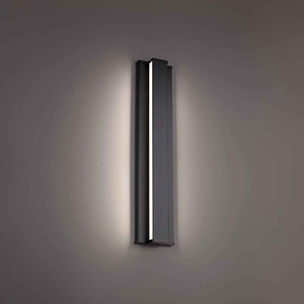 Revels 24 in. LED Outdoor Wall Sconce 3500K Black Finish