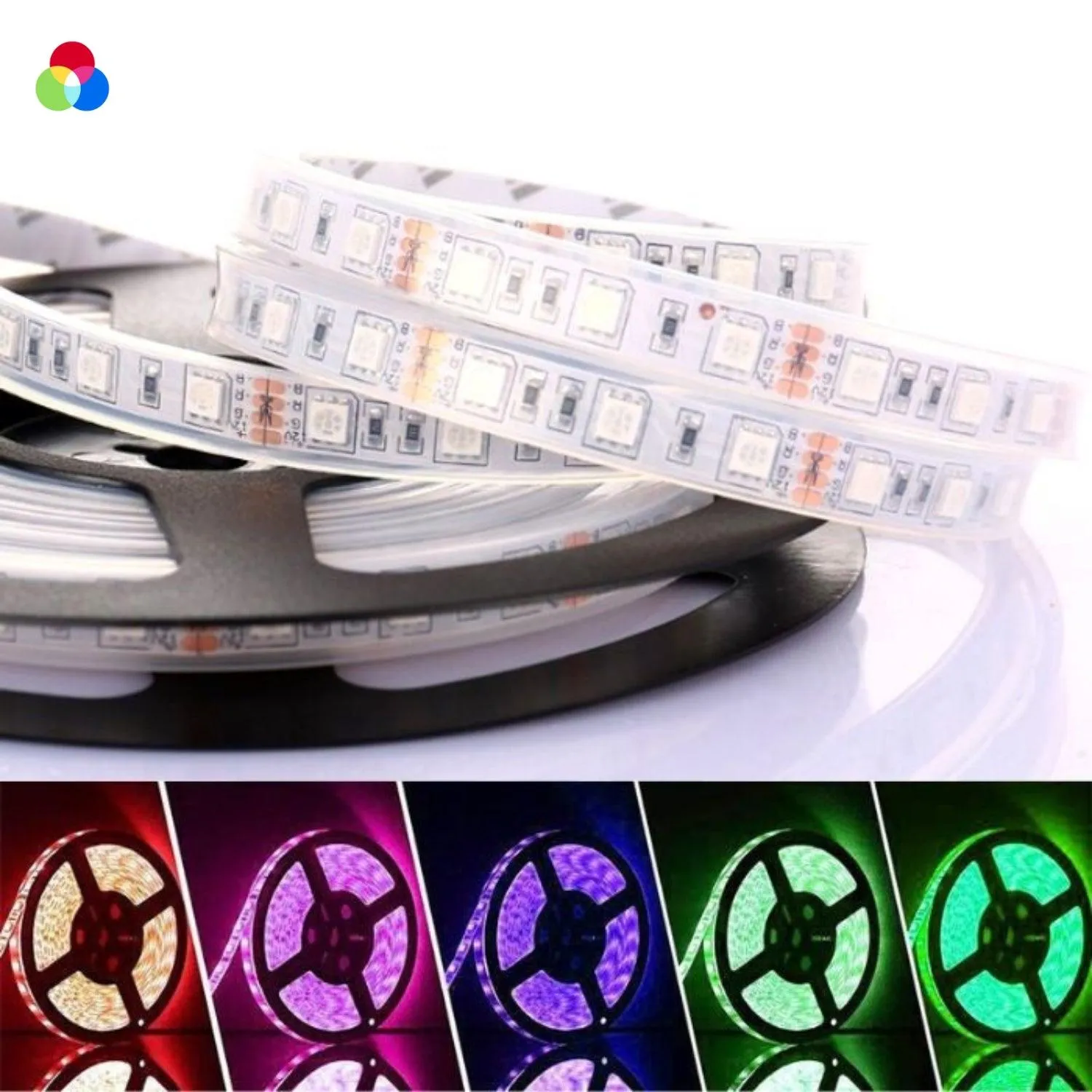 RGB LED Strip 12V 5050 IP67 Waterproof 60LED/m 5 Metre