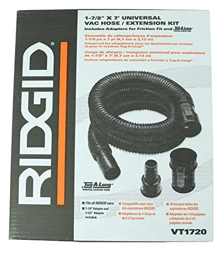 RIDGID 1-7/8" x 7' Wet/Dry Vac Hose Kit