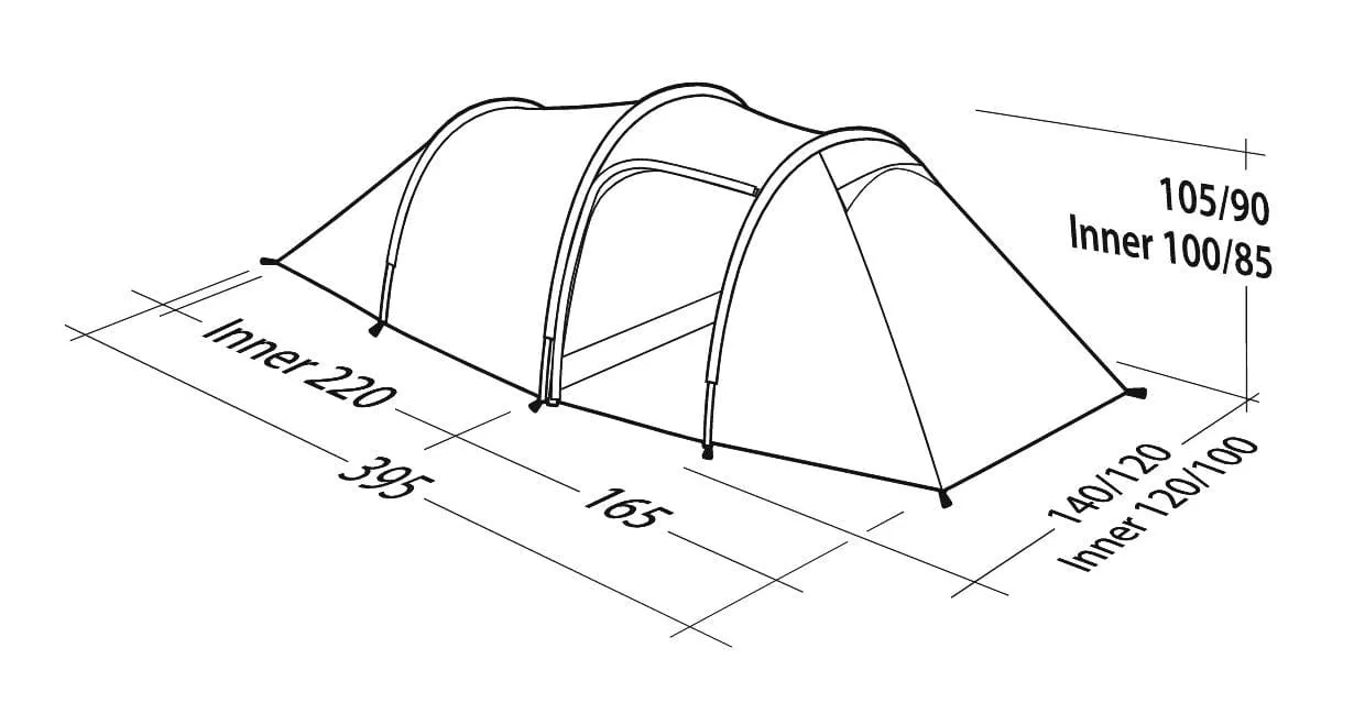 Robens Pioneer 2 Berth Tunnel Tent