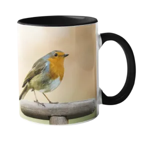 Robin On A Garden Fork Mug