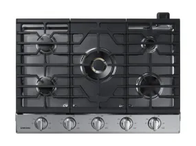 Samsung NA30N7755TS 30" Smart Gas Cooktop with 22K BTU Dual Power Burner in Stainless Steel