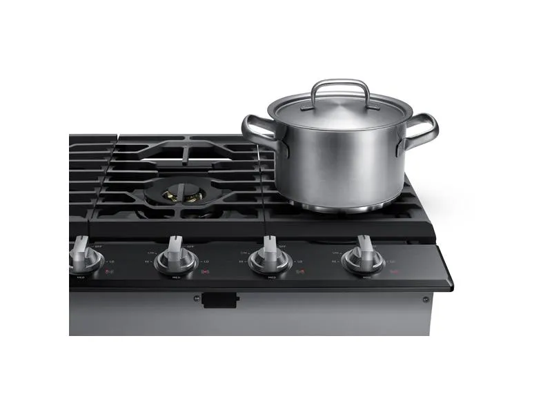 Samsung NA36N7755TG 36" Smart Gas Cooktop with 22K BTU Dual Power Burner in Black Stainless Steel