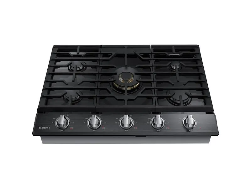 Samsung NA36N7755TG 36" Smart Gas Cooktop with 22K BTU Dual Power Burner in Black Stainless Steel