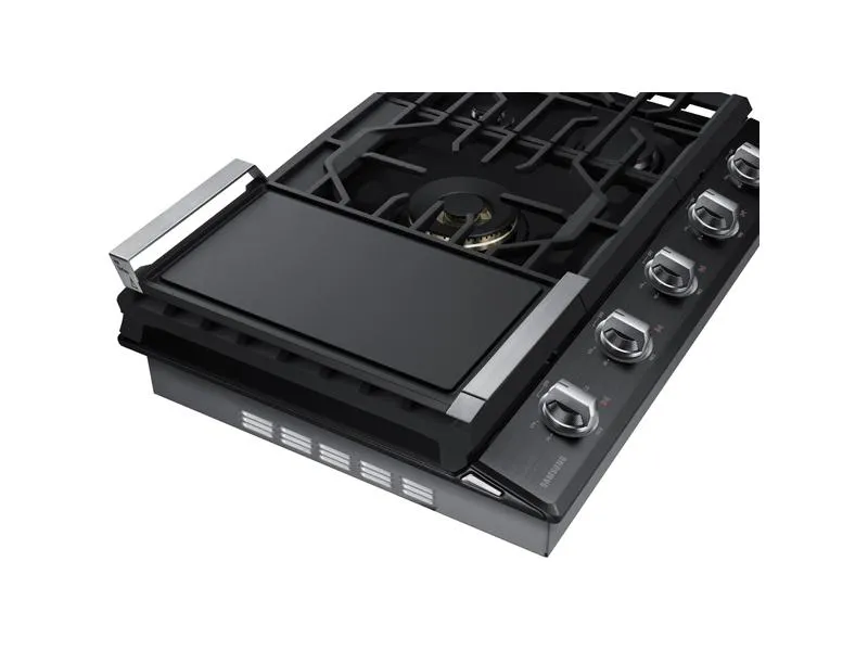 Samsung NA36N7755TG 36" Smart Gas Cooktop with 22K BTU Dual Power Burner in Black Stainless Steel