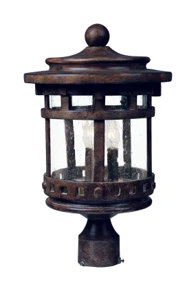 Santa Barbara Cast 3-LT Outdoor Pole/Post Lantern