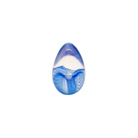 Sapphire Passion Flower Dichroic Egg