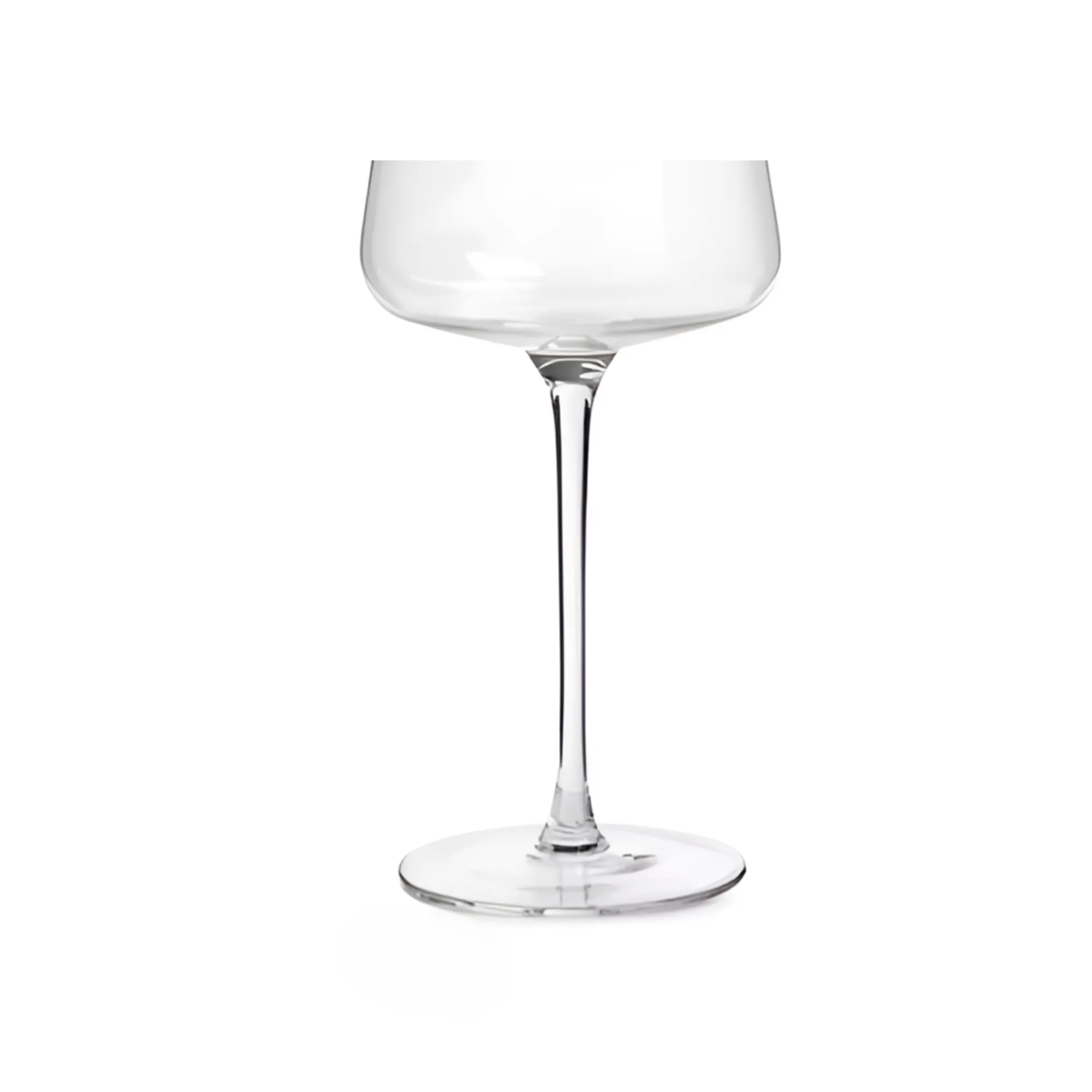 Set of 4 Transparent 450ml Shining Crystal Wine Glasses with Gold Rim