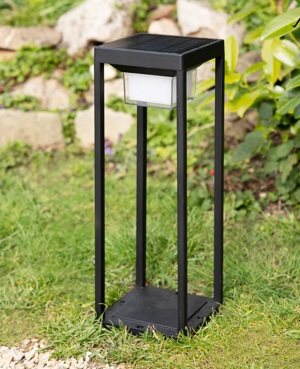 SKYE SOLAR FLOOR LANTERN BLACK