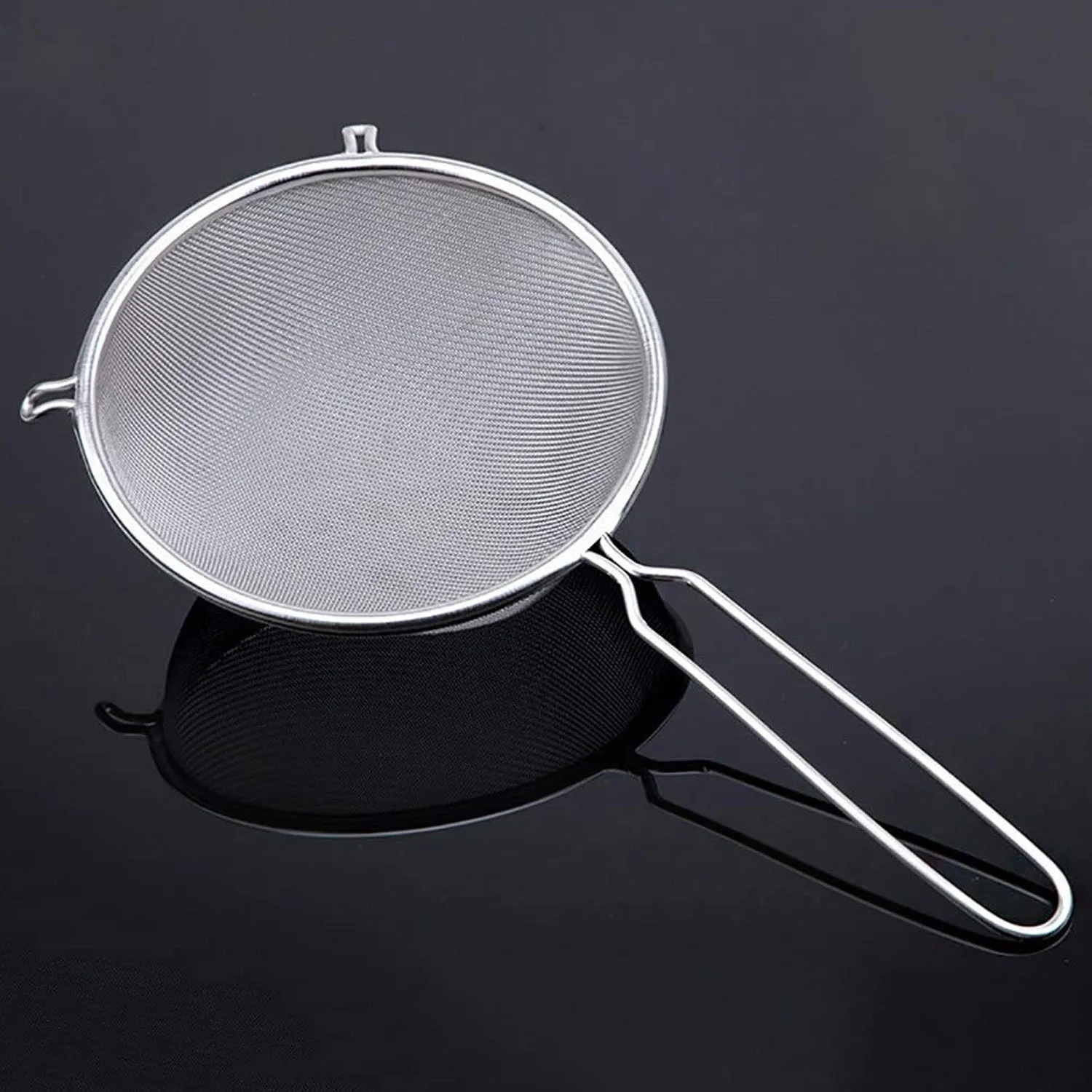 Small Mesh Strainer With Handle Stainless Steel Oil Straine, Mesh Sieve Strainer (1 Pc)