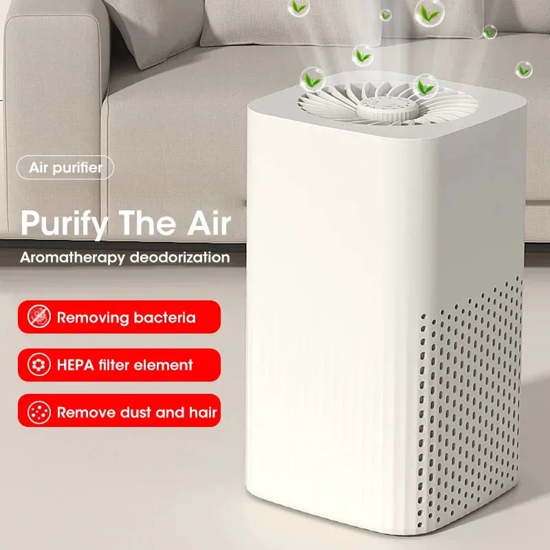 Smart Air Purifier Negative Ions Generator H12 HEPA Filter Purification Intelligent Desktop Air Purifier