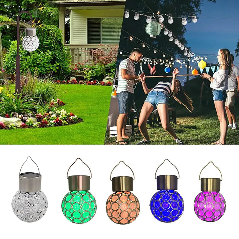 Solar Hanging Lantern Outdoor Waterproof Solar Lamps