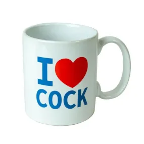 Spencer and Fleetwood White i Love Cock Mug