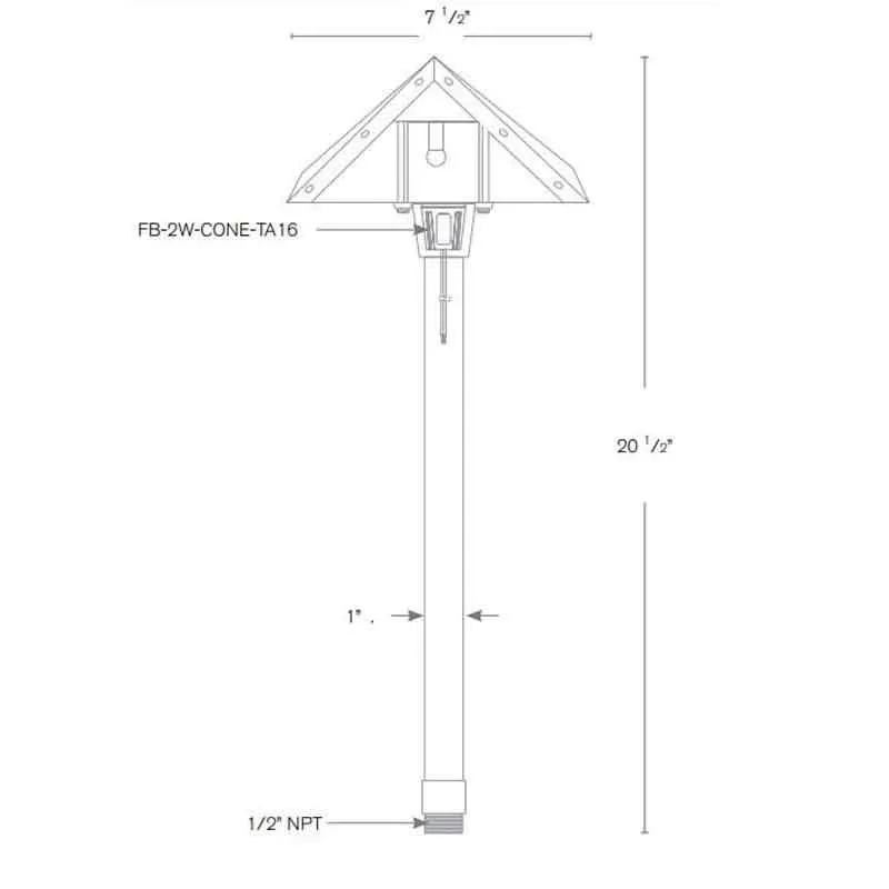 SPJ Lighting SPJ11-02 2W LED Walkway Light 12V